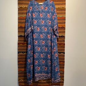 Natalie Martin Marin Dress w/ Sash - Vintage Flowers Azure